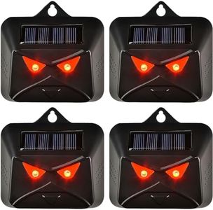 Cat Repellent, 4 Pack Garden Solar Animal Repellent, Cat Scarers with LED Flash Light Solar Cat Deterrent for Outdoor Garden Yard Cats Dog Squirrels Fox
