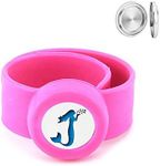 Aromatherapy Slap Bracelet for Kids – Essential Oil Diffuser Bracelet Releases Calming Scents to Ease Anxiety and Enhance Focus – Includes 10 Reusable Felt Pads (Mermaid) (Hot Pink)