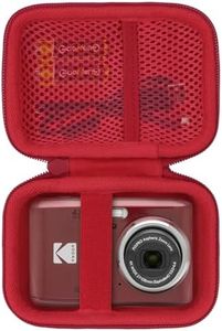 Lebakort Storage Case Compatible with Kodak PIXPRO Friendly Zoom FZ45 FZ55 16MP Digital Camera, Red Case, Case