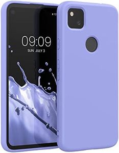 kwmobile Case Compatible with Google Pixel 4a Case - Slim Protective TPU Silicone Phone Cover - Light Lavender