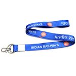 Indian Railway Keychain Train Lanyard Rope Id Tag Long Fabric Lanyard Keychain