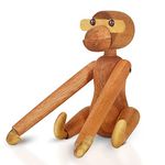 Channapatna Toys Wooden Cute Monkey/Hanging Monkey for Kids, Toddlers (2 Years+) Pack of 1 - Pretend Play Toy for Kids, Improves Childs Imagination