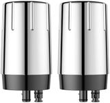 2-Pack Water Filter Replacement for Brita Faucet Filtration System, BPA-Free, NSF Certified to Reduce Chlorine and Lead, Replace On-Tap Faucet Mount Water Filter, Chrome