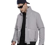 The Indian Garage Co Adult Men's Slim Fit Jacket (0222-JKT24-03_Grey L)