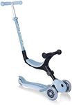 Globber Go Up Foldable Plus ECOlogic 3 Wheel Folding Scooter and Ride On - 15 Months to 7 Years, Kids Toddler Scooter for Boys and Girls with removable seat - 2 Year Warranty (Blueberry)