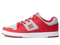 DC Mens Cure Casual Low Top Skate Shoes Sneakers, Red/Grey 1, 10