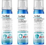 SurSol Travel Sanitising Kit, 3 x 75ml