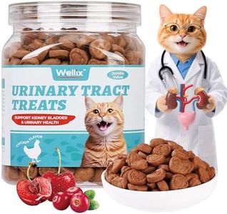 Wellix 13.5oz Urinary Tract Health Supplement Cat Treats for Indoor Cats - Chicken Flavor Kitten Snacks for Support Kidney Bladder & Urinary Health Cat Training Biscuits - Add Dandelion & Cranberry
