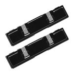 uxcell 2Pcs Aluminum Memory Heatsink Shim DDR Heat Spreader Cooler Cooling for DDR RAM Memory, Black