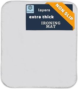 Ironing Mat for Table Top, Ironing Blanket, Portable Ironing Pad for Washer, Dryer, Pad for Travel, Non Slip Dots Backing, Iron Board Alternative Cover with Padding for Laundry (20x28 inch)
