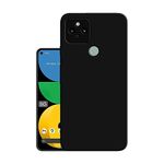 HELLO ZONE Exclusive Matte Finish Soft Back Case Cover for Pixel 5 - Black