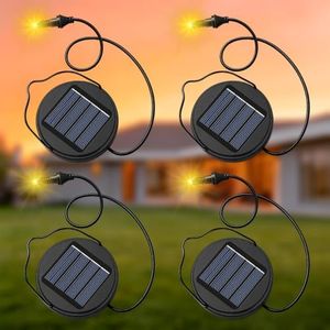 4 Pack AA 600mAh Solar Lights Replacement Tops Waterproof Solar Parts for Outdoor Lantern DIY Decor, Ideal for Garden Yard & Holiday Handmade Gifts (4 Pack)