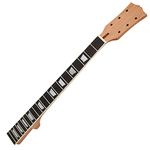 Electric Guitar Neck Fretboard for Stratocaster Style Guitar 22 Frets Wooden Guitar Fretboard with Inlay Compatible with Les Paul LP Electric Guitar