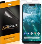 (6 Pack) Supershieldz for Google Pixel 3 XL Screen Protector, 0.13mm, High Definition Clear Shield (PET)