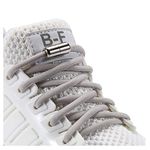 Olukssck [2 Pairs] No Tie Elastic Shoelaces - Tieless Shoe Laces for Kids, Adults, One Size Fit All, Grey