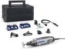 Dremel 4250 Multitool 175W, variable Drehzahl 5.000-35.000 U-min, Multitool-Kit mit 6 Aufsätzen, 1 Dremel BOX, 128 Zubehörteile zum Schneiden, Gravieren, Schleifen, Schärfen, Bohren, Fräsen