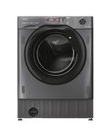 Haier HWQ90B416FWBR-UK 9kg Integrated Washing Machine, A Rated, Graphite & Black