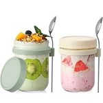 LANDNEOO 2 Pack Overnight Oats Cont