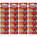 Panasonic CR2032 3 Volt Lithium Coin Battery (20 Batteries)