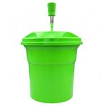 Shoppers Hub PNQ Commercial 12L Plastic Salad Spinner Heavy Duty Vegetable Dryer for Hotels, Restaurants, Cafes & Catering Kitchens (Small Size, 12L Capacity)