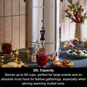 Morphy Richards 20L Tea Urn – Stainless Steel Hot Water Dispenser