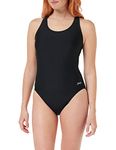 Zoggs Women's Coogee Sonicback Ecolast Swimwear, Black, 32 UK