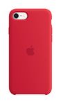 Apple Silicone Case (for iPhone SE) - (Product) RED