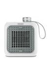 De'Longhi Capsule Desk HFX10B03.GR, Ceramic Fan Heater, Quiet Mini Heater with Functional Design, Orientable Grid, Safety Thermostat, Small and Portable Ideal for Desk, 350W, Green