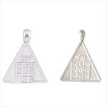 PANDIT NM SHRIMALI Shri Guru Ketu Chandal Yog Nivaran Yantra in Silver Locket, Energized Silver Pendant, Size- 2x3 Inch