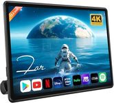 13.5 Inch Android Car Headrest Monitor for Back Seat, Wireless Phone Mirroring Touch Screen Car TV with 4K Video Decoding/WiFi/Bluetooth/HDMI/USB Rear Seat Entertainment (4G+64G-1*Screen)