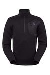 Spyder Active Sports Mens Bandit Half Zip, Black, Medium