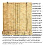 Roll up Reed shades, Roller Blinds, Bamboo Blind, Privacy Drape,Light Filtering Shades,Waterproof, Breathable, Fresh Air, width 20"/24"/27"/35"/39"/47"/51"/53"