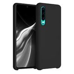 kwmobile Case Compatible with Huawei P30 Case - TPU Silicone Phone Cover with Soft Finish - Black