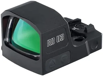 ohhunt RD U3 Green Dot Sight 3 MOA Reflex Sight Compatible with RMSc Footprint and Picatinny Mount 1x24mm Large Window Side Battery Compartment Shake Awake Optics