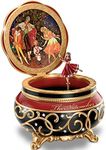 Clara And The Nutcracker Heirloom Porcelain Music Box with Russian Style Art by The Bradford Exchange by Bradford Exchange