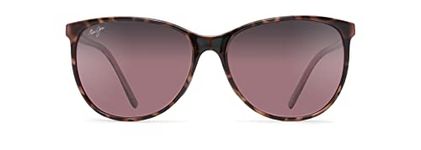 Maui Jim Women Ocean Sunglasses, Tortoise W/Raspberry/Maui Rose Polarized, Medium