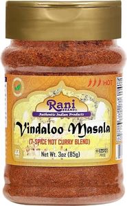 Rani Vindaloo Curry Masala Indian Spice Blend 3oz (85g) PET Jar ~ All Natural | Salt Free | Vegan | Gluten Friendly| NON-GMO | No colors | Indian Origin