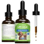 Pet Wellbeing Life Gold for Dogs - Supports Detoxification & Immune System Health with Astragalus & Sheep Sorrel - NASC Certified & Vet-Formulated (2 fl oz (59 ml))