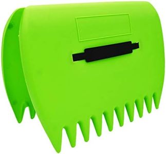 Leaf Scoop 1 Pair Leaf Hand Rakes Leaves Collector Plastic Garden Scoop for Picking Up Leaves,Grass Clippings and Garbage (Light Green)