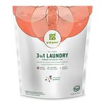 Grab Green 3-in-1 Laundry Detergent Pods, 60 Load Biggie Pouch, Gardenia