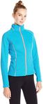 Spyder Women's Virtue Full Zip Sweater, Riviera/Bryte Pink, X-Large