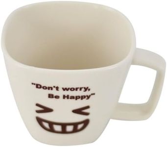 Southern Homewares "Don't Worry, Be Happy" Ceramic Tea Coffee Cup Face 03