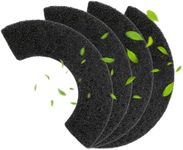 QUEARN 4 Pack Carbon Filters Compatible with Litter-Robot 4, Cat Litter Box Filters Replacement to Absorb Odors Control Damp from Pets and Keep Home Fresh