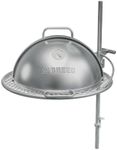 Breeo Grill Dome and Outpost Grill Bundle – Hinged Stainless Steel Dome w/Built-in Thermometer, Griddle Accessories Kit, Outdoor Set for Live-Fire Cooking – Fits X/24, X/30 Series
