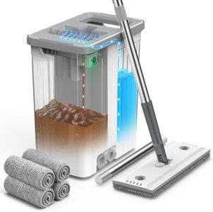 Bioyius Mop and Bucket Set, Mop Bucket with Wringer for Floor&Wall Cleaning