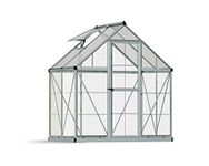 Palram Nature Series Hybrid Mini Greenhouse, 15 x 10 x 18, Silver