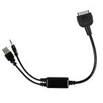 Car AUX Y Cable Compatible for BM-W