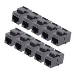 RJ45 Keystone Jack - 10Pack iGreely Cat6 Cat5e Cat5 Compatible 8P8C Ethernet Network Jack Insert Snap In Adapter Connector Port Inline Coupler For Wall Plate Outlet Panel (Black)