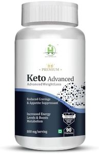 Healthy Nutrition - Just for the Health of it Keto Advanced Weight Loss Supplement With Green Tea, Garcinia Cambogia, Green Coffee Extract-90 Capsules