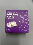 RUVALINO Original Silver Nursing Cups, Breastfeeding Essentials Nipple Shields for Nursing Newborn, Nipple Cover for Breastfeeding, Healing Cups for Sore Nipple Relief, FSA or HSA Eligible (Regular)